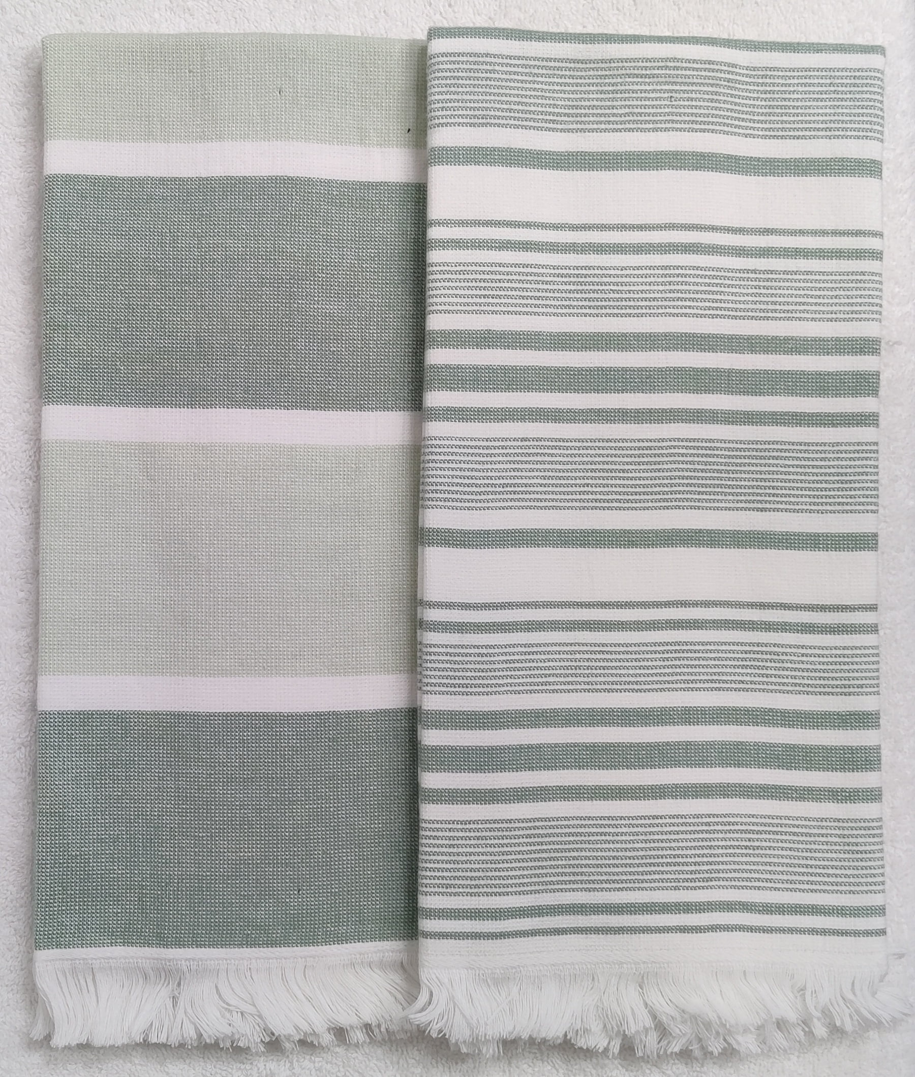 Better Homes & Gardens Fringed Green Kitchen Towels Set of 2 Walmart