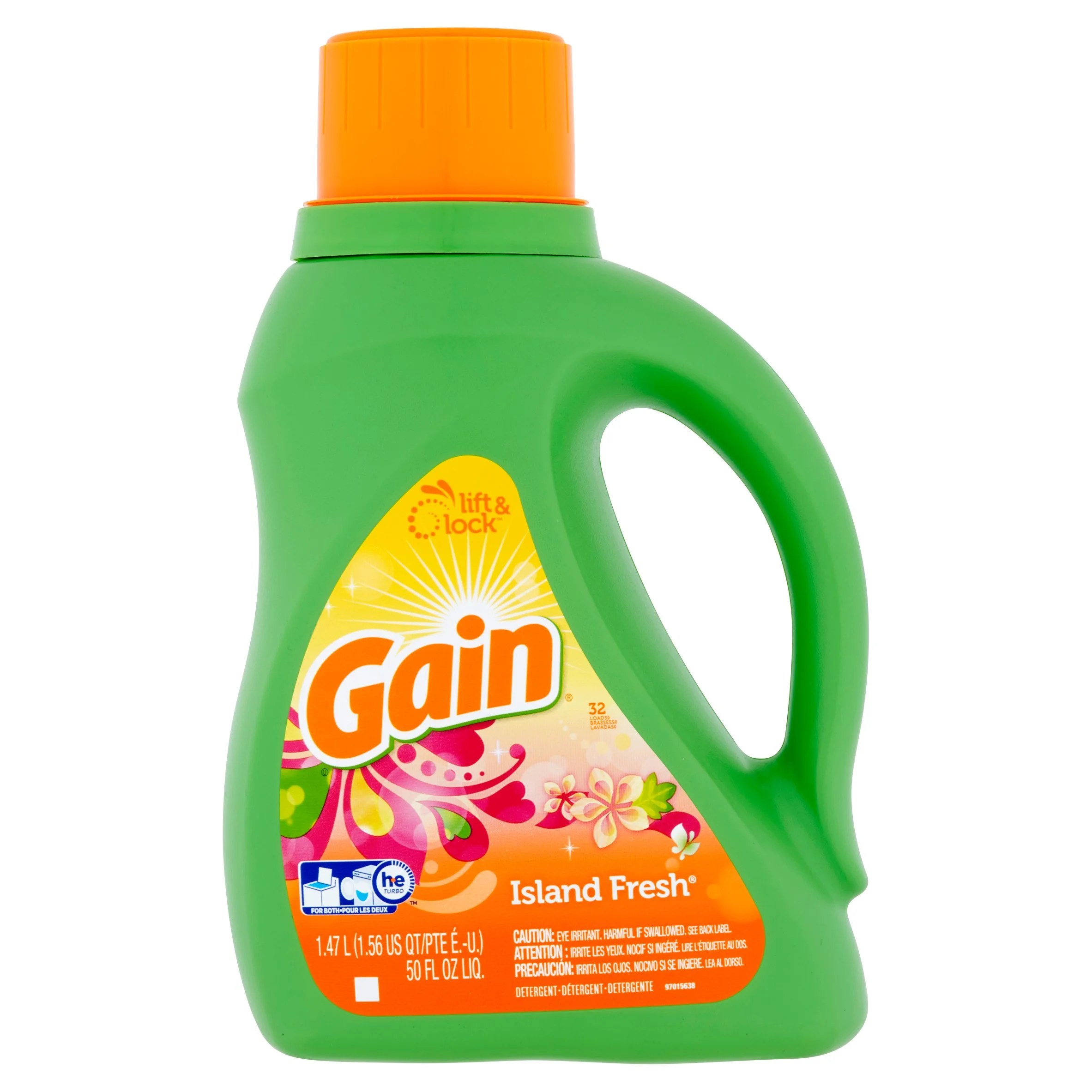 Gain Liquid Laundry Detergent, Island Fresh Scent, 32 loads, 50 fl oz