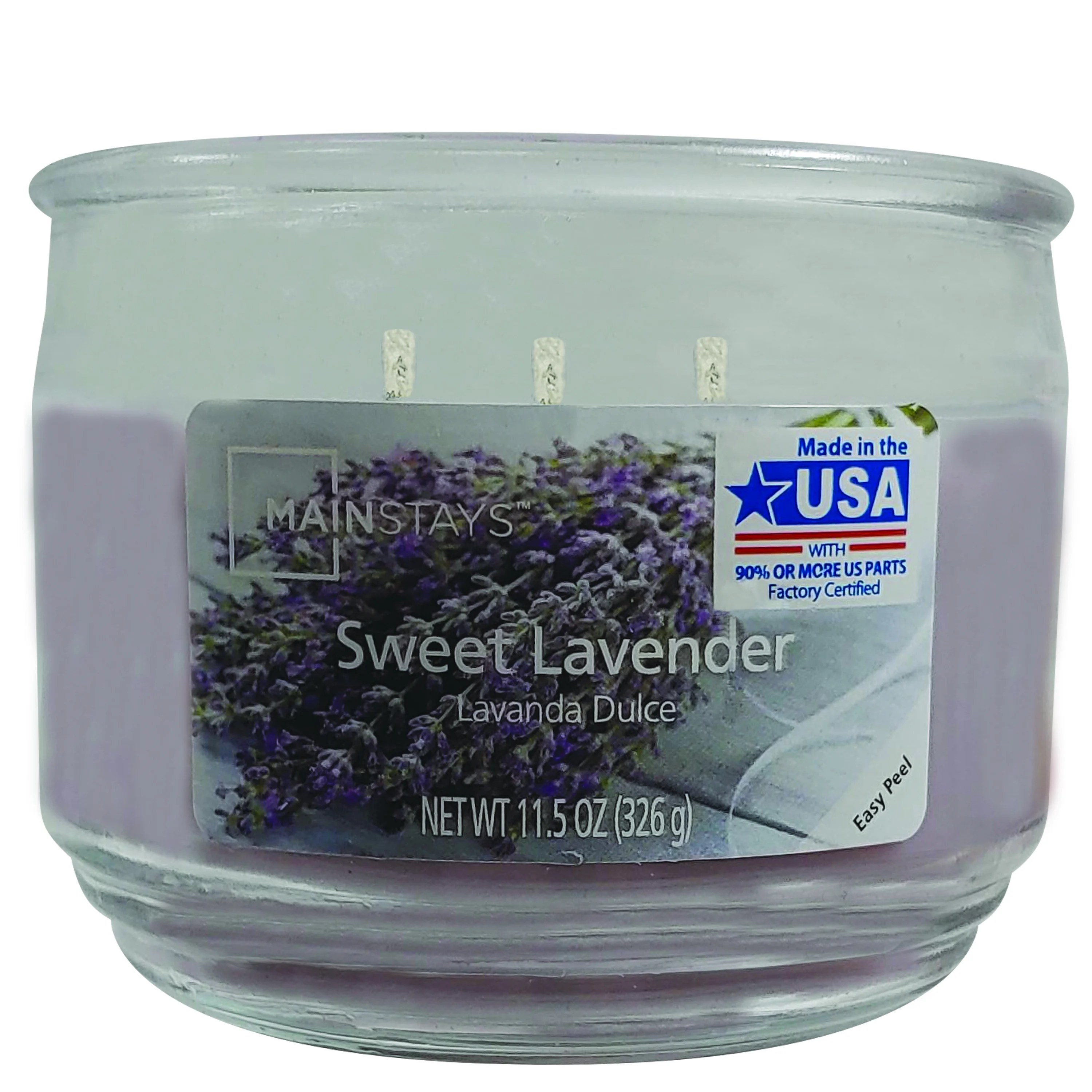 Mainstays 11.5 Ounce Sweet Lavender Candle