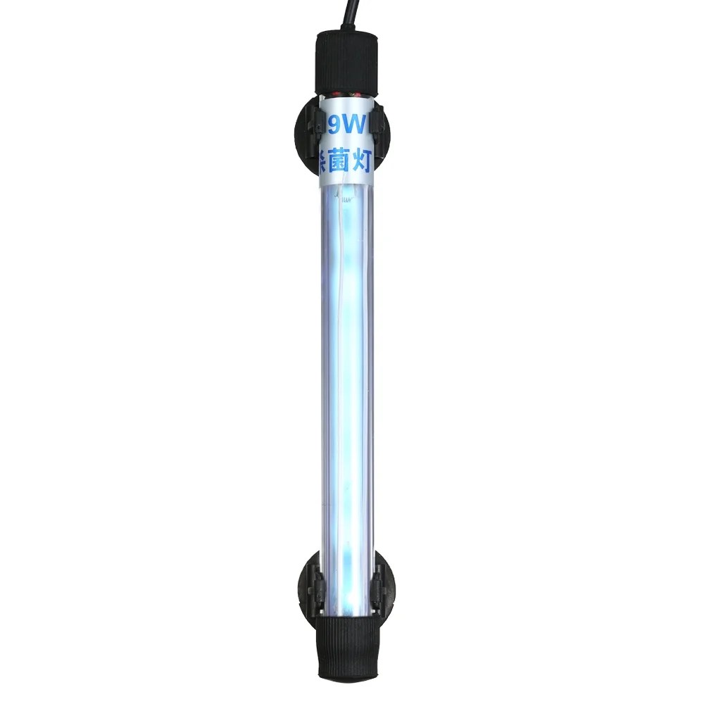 9W UV Light Sterilization Lamp Submersible Ultraviolet Sterilizer Water