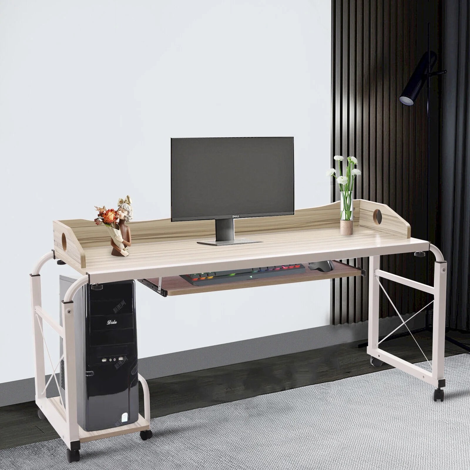 Miumaeov Over Bed Laptop Table Mobile Bed Desk CrossBed Stretchable