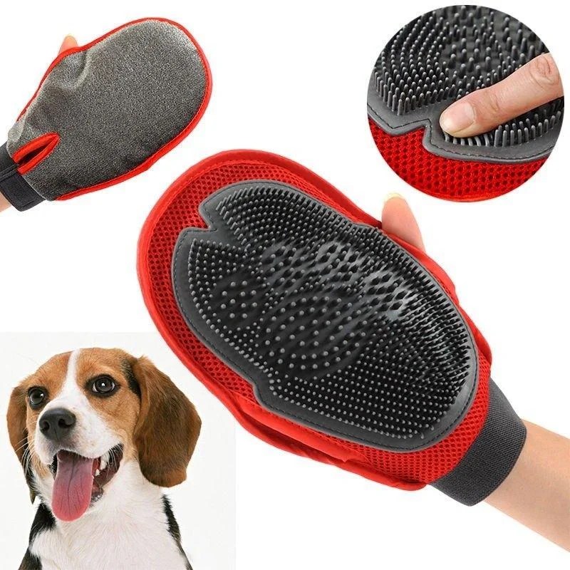 Pet Puppy Deshedding Unique Cleaning Brush Magic Glove Dog Hair Massage