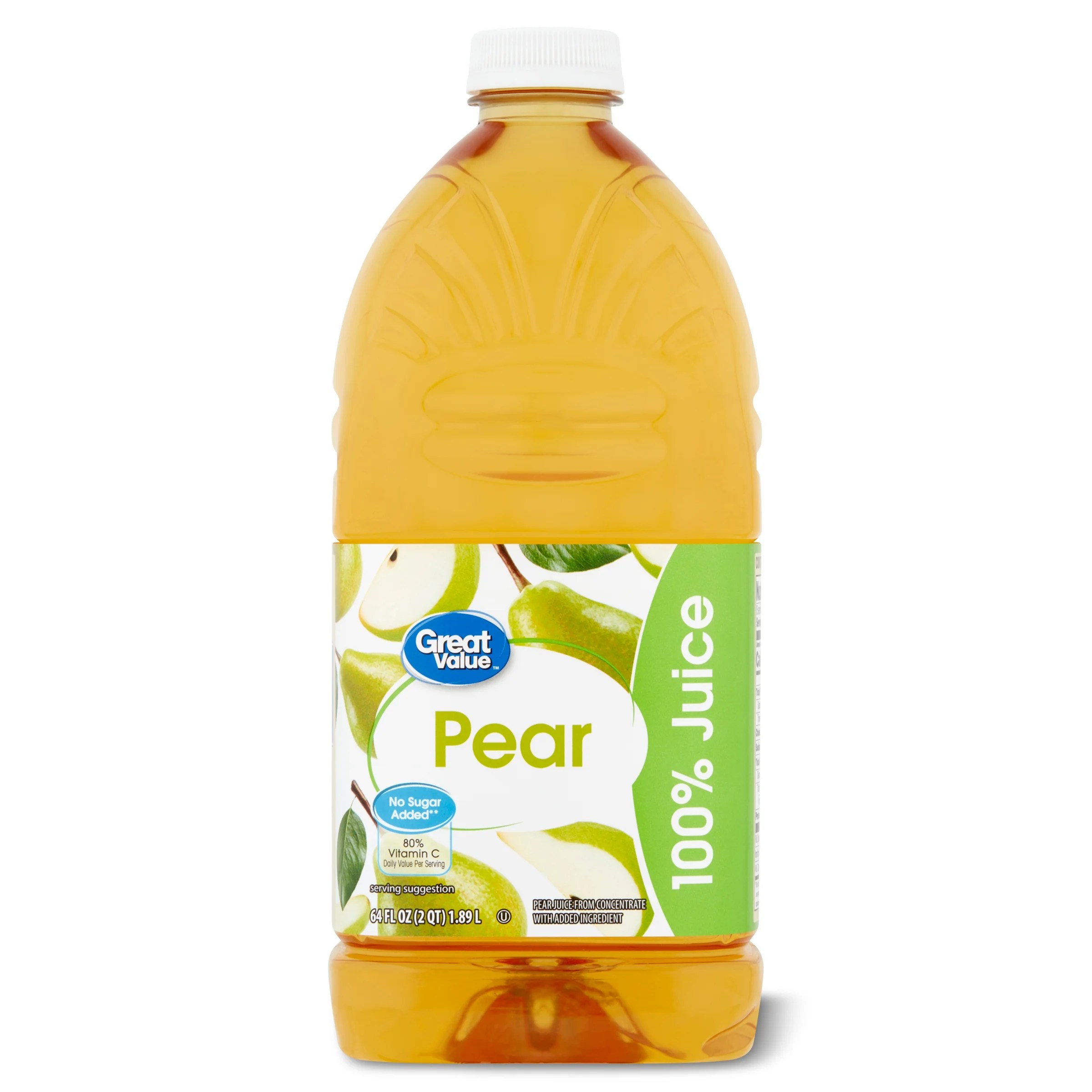 Great Value Pear 100 Juice, 64 fl oz