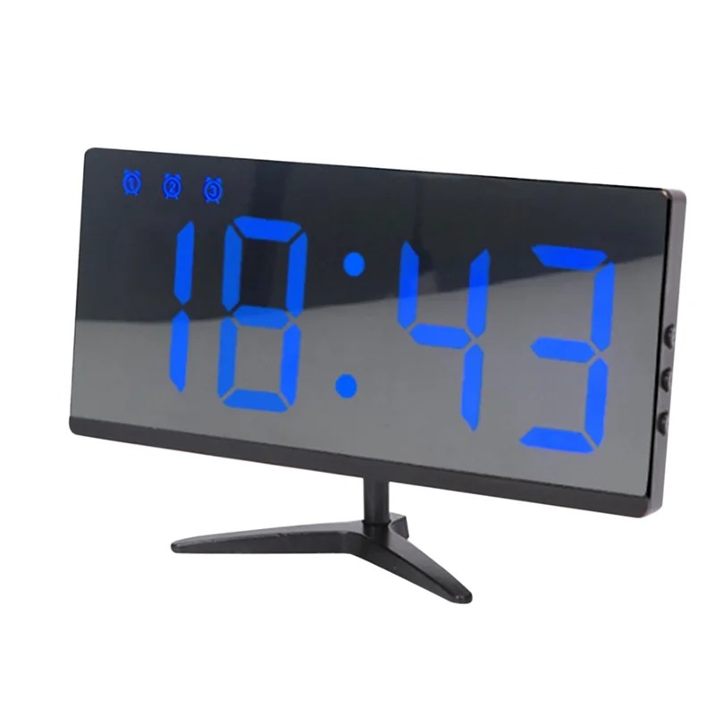 LED Digital Children'S Electronic Alarm Clock Mirror Temperature Clock