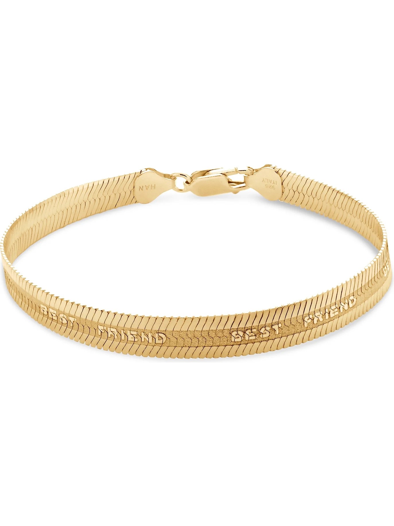 Forever New 18k Gold Over Sterling Silver Herringbone