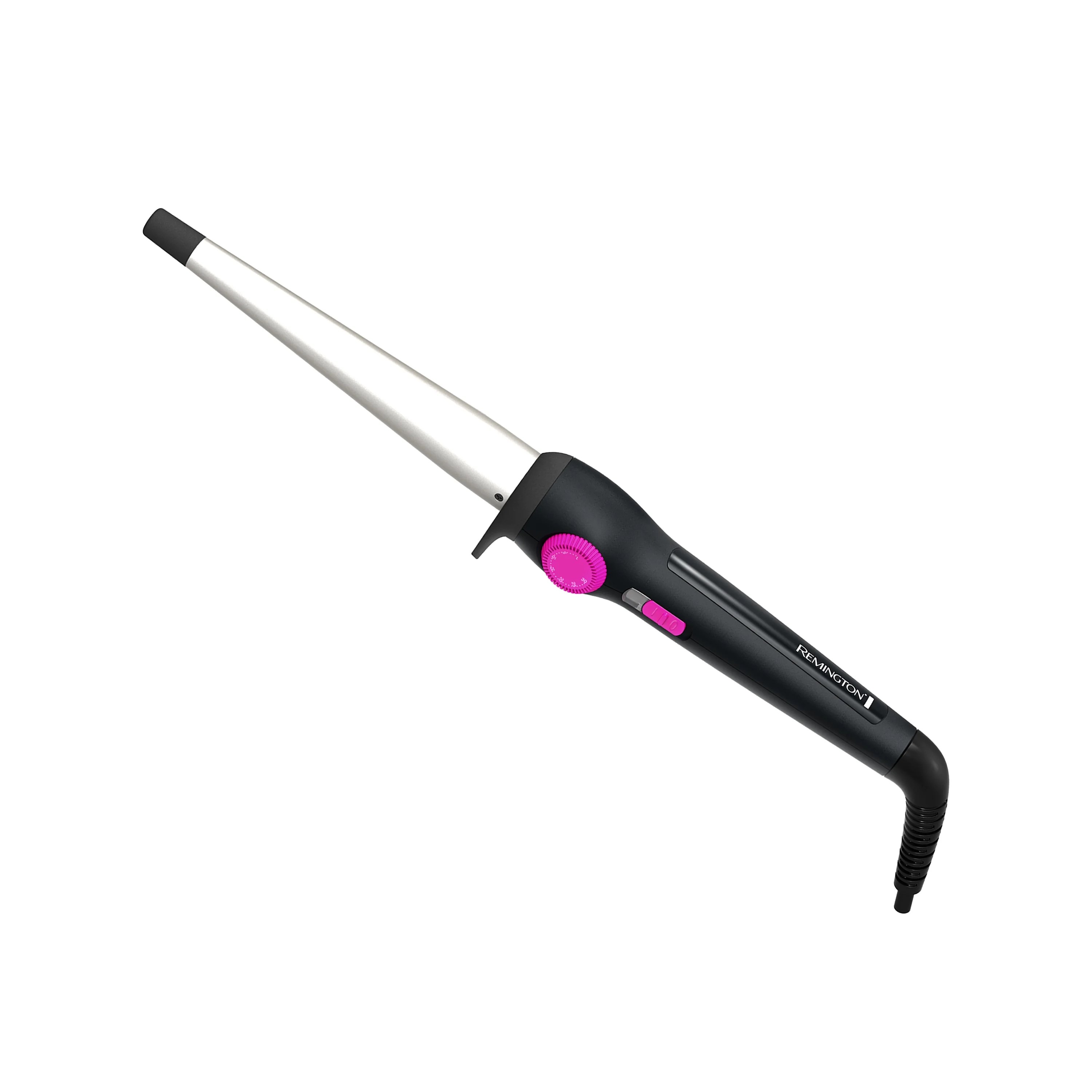 Remington 1/21" Tapered Ceramic Curling Wand, Black, CI52W1E Walmart