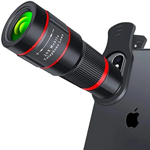 Cell Phone Lens, 20X Zoom Telephoto Lens, HD Phone Camera Lens for