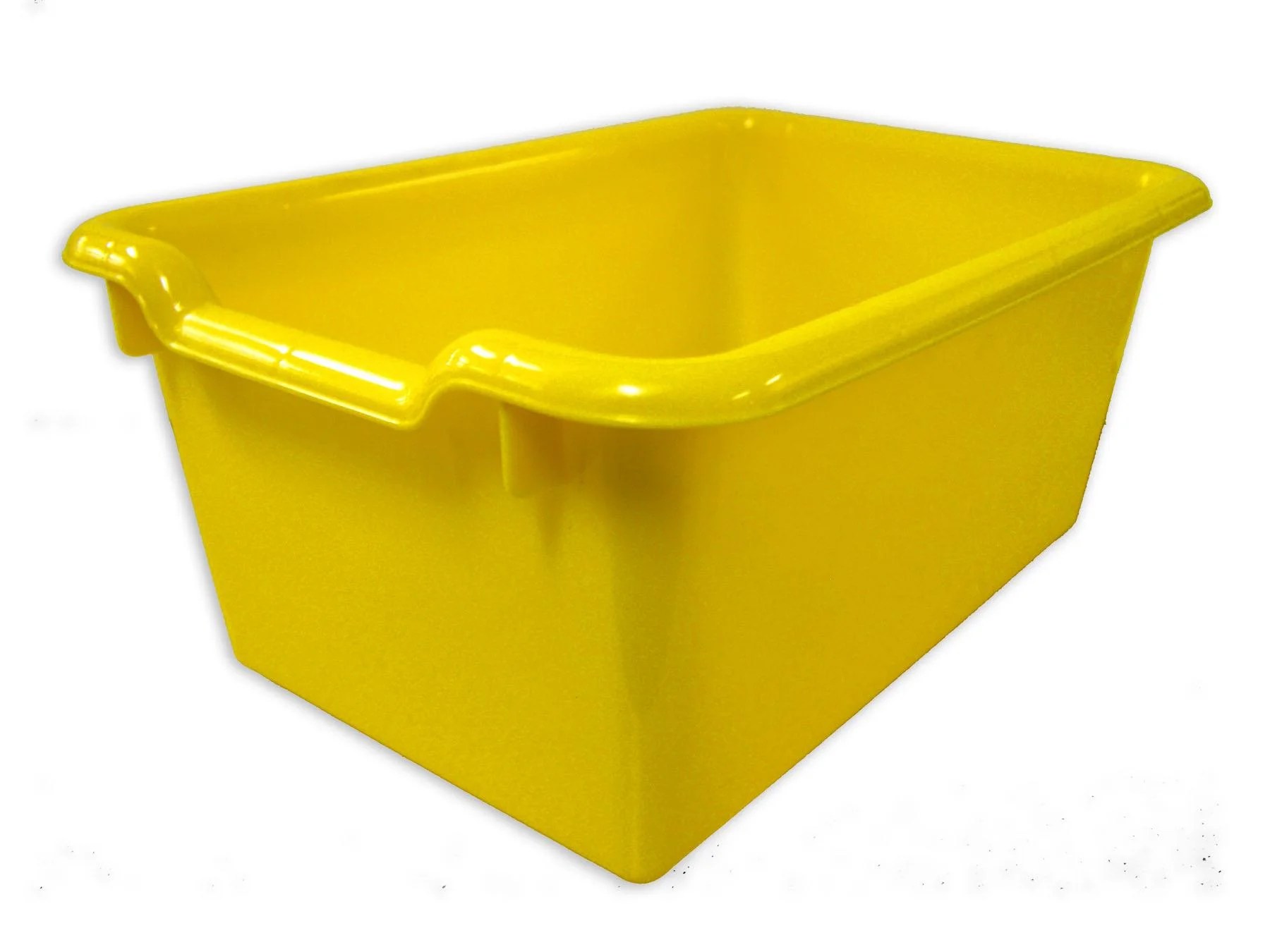 ECR4Kids Scoop Front Storage BinsColorYellow,QuantitySet of10