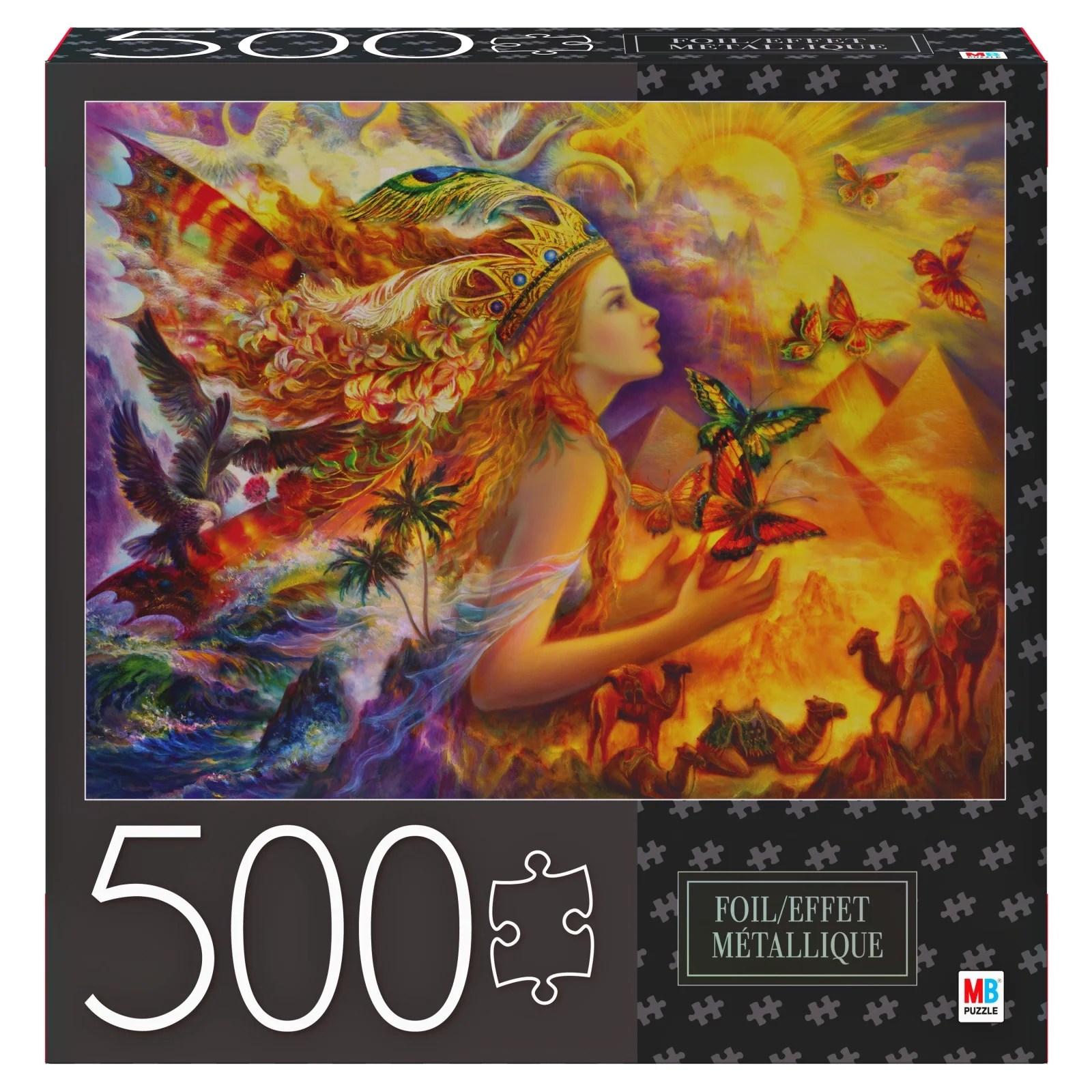 500Piece Adult Jigsaw Puzzle with Foil Accents, Fantastic Colorful