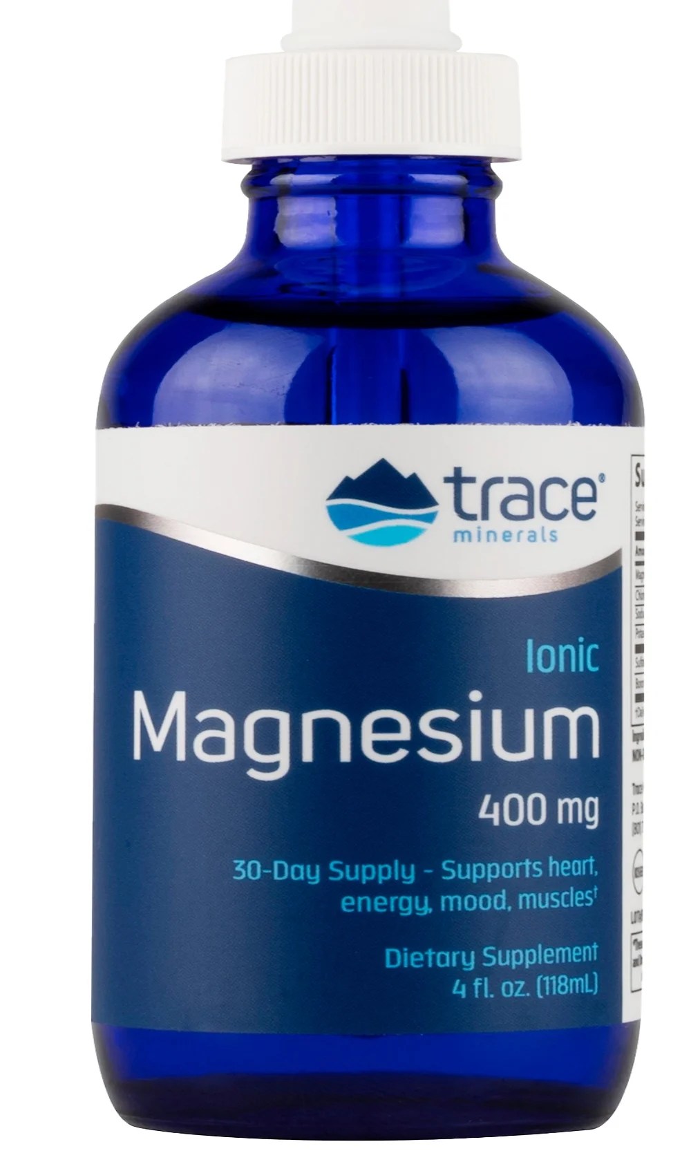 Trace Minerals Liquid Ionic Magnesium 400 mg Supports Normal Blood