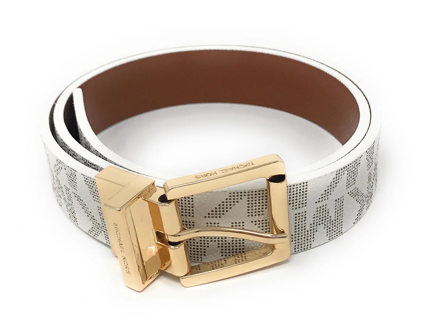 Michael Kors Women's 30mm Reversible MK Logo Leather Belt 553751C