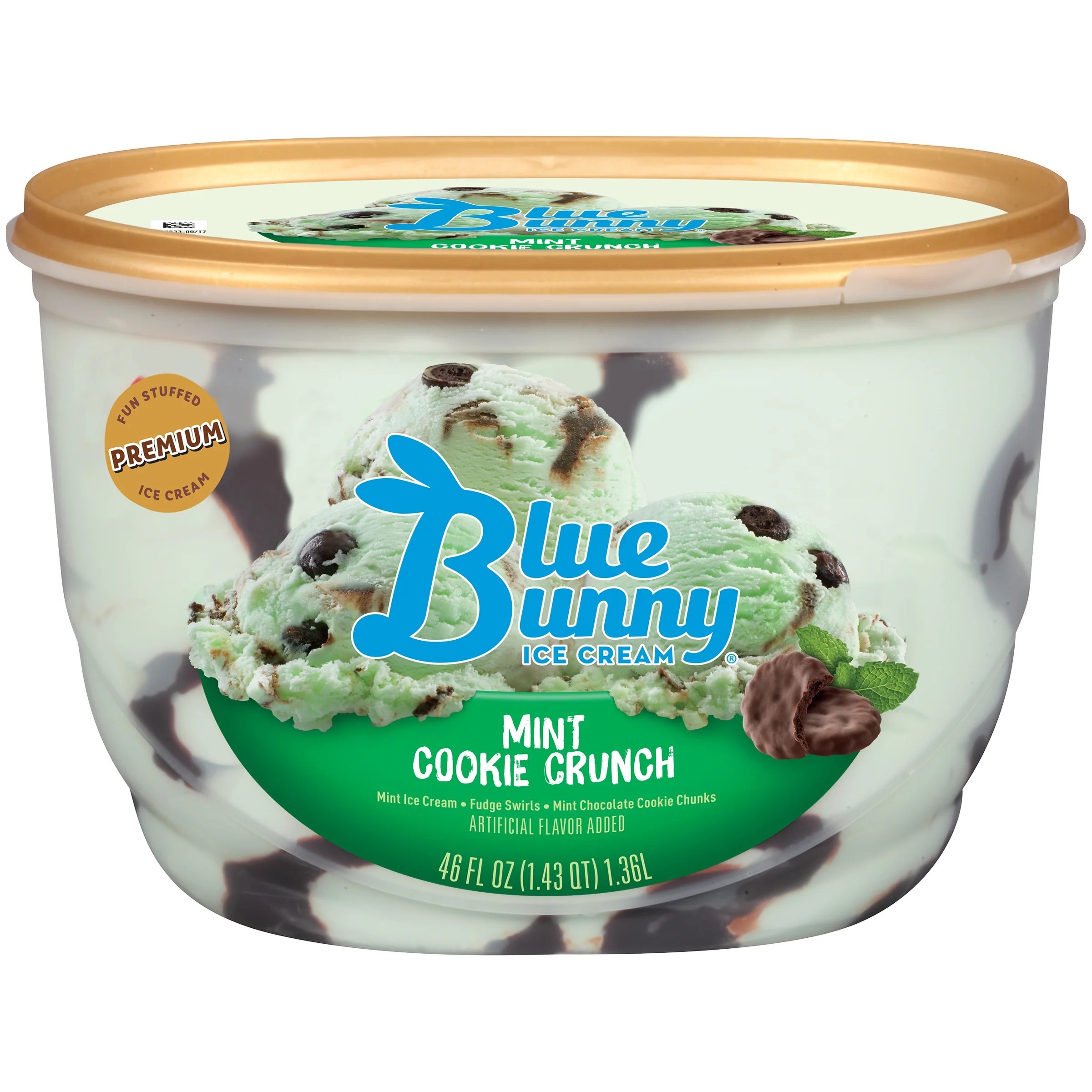 I really want the ice cream. We are committed to using the. Blue Bunny Premium Mint Cookie Crunch Ice Cream , 46 fl oz