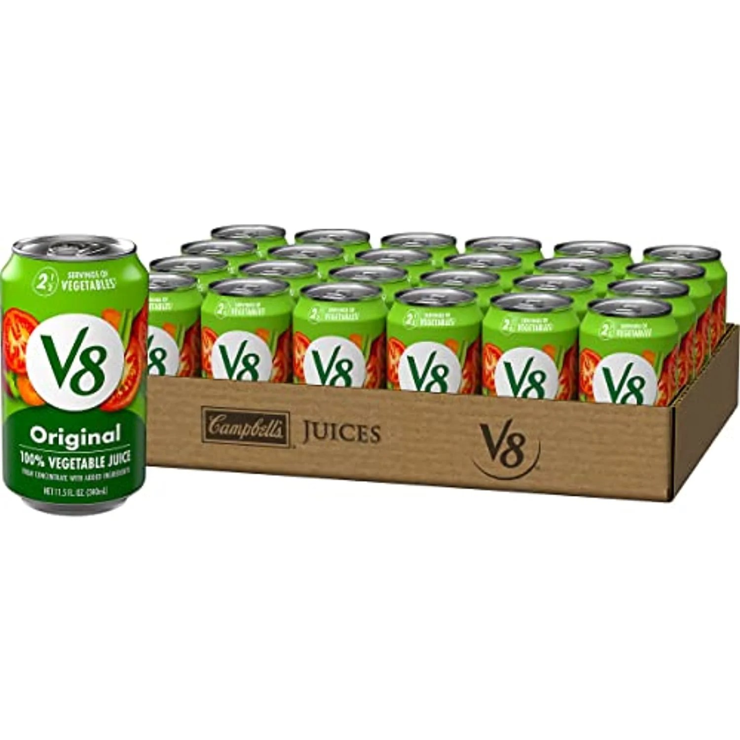 V8 Original 100 Vegetable Juice, Vegetable Blend With Tomato Juice, 11