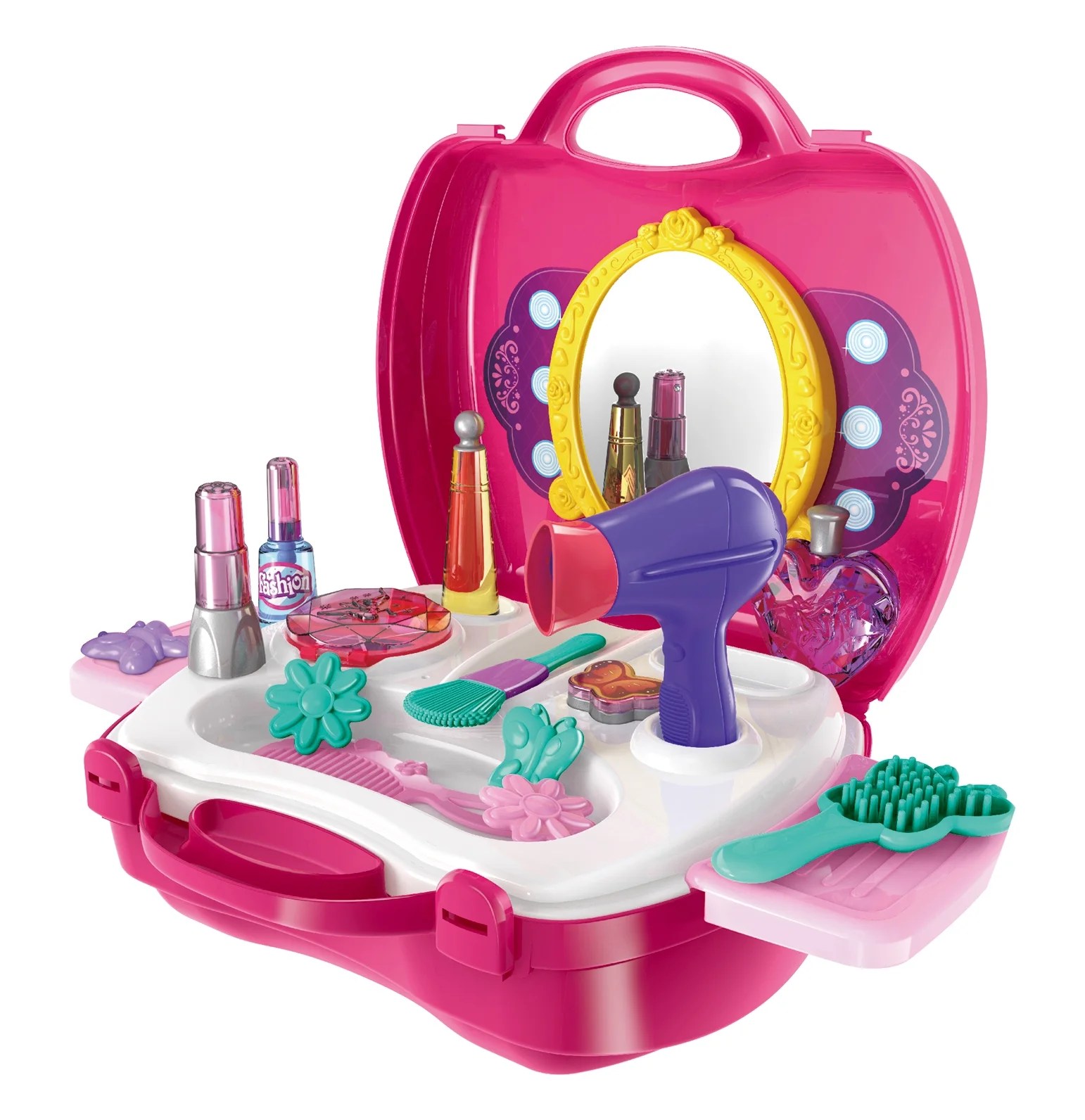 Make Up Case Little Girls Cosmetic Set Pretend Play Accessories For