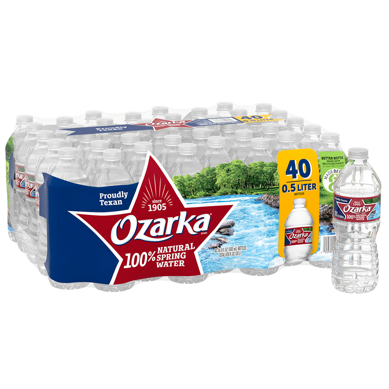 Ozarka 100 Natural Spring Water (16.9Oz / 40Pk)