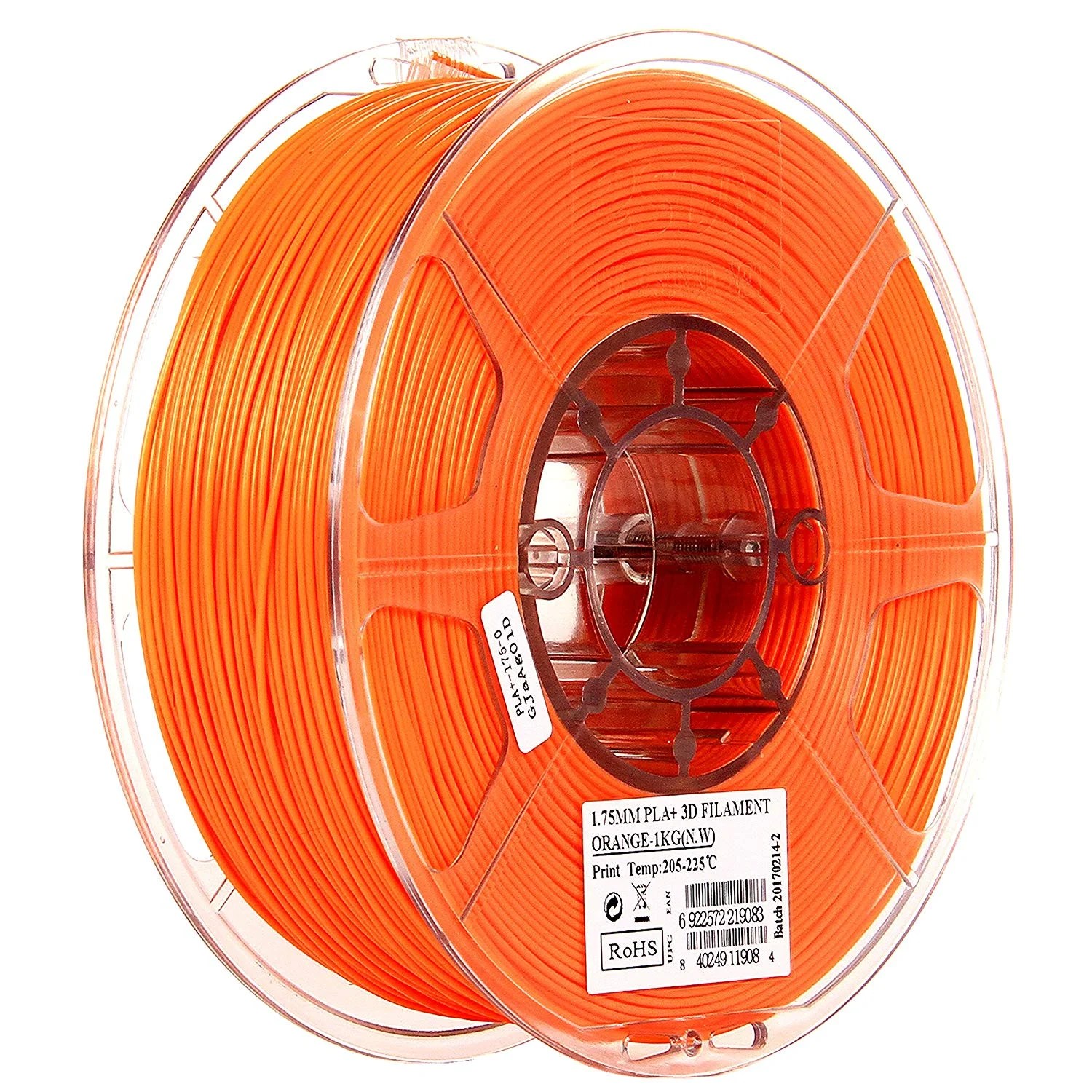 Esun 1 75mm Orange Pla Pro Pla 3d Printer Filament 1kg Spool 2 2lbs Orange Walmart Com