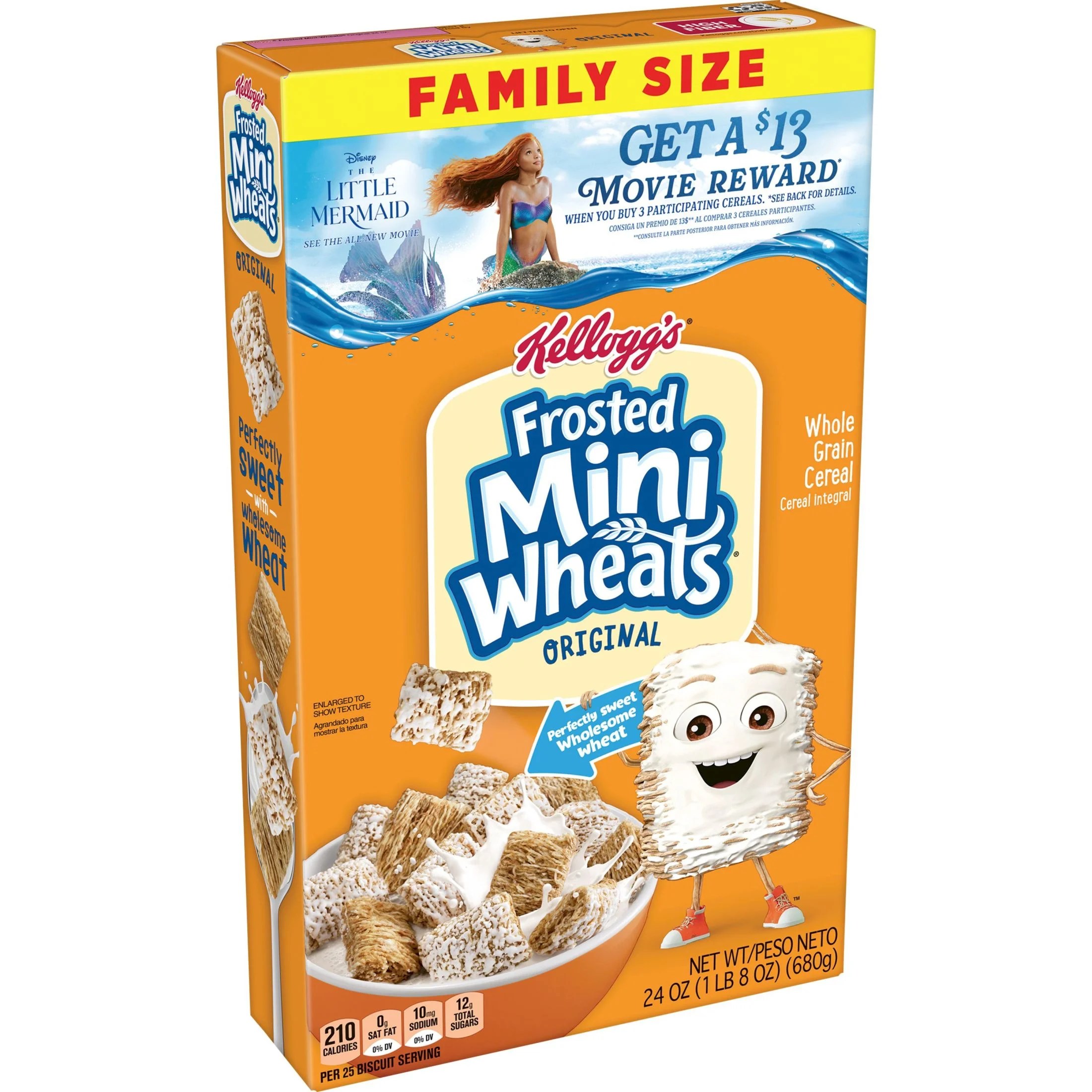 Kellogg's Frosted MiniWheats Breakfast Cereal, High Fiber, Original