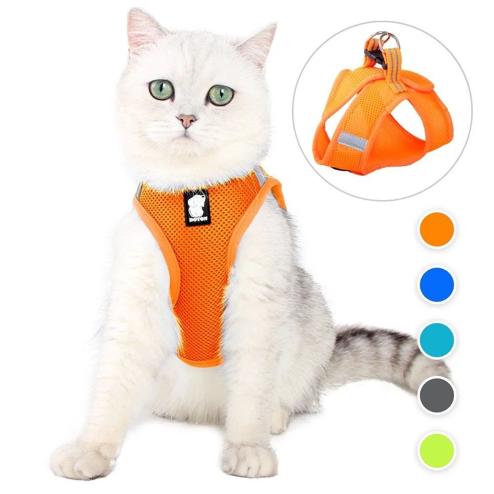 Dotoner Cat Harness and Leash Ultra Light Escape Proof Kitten Collar
