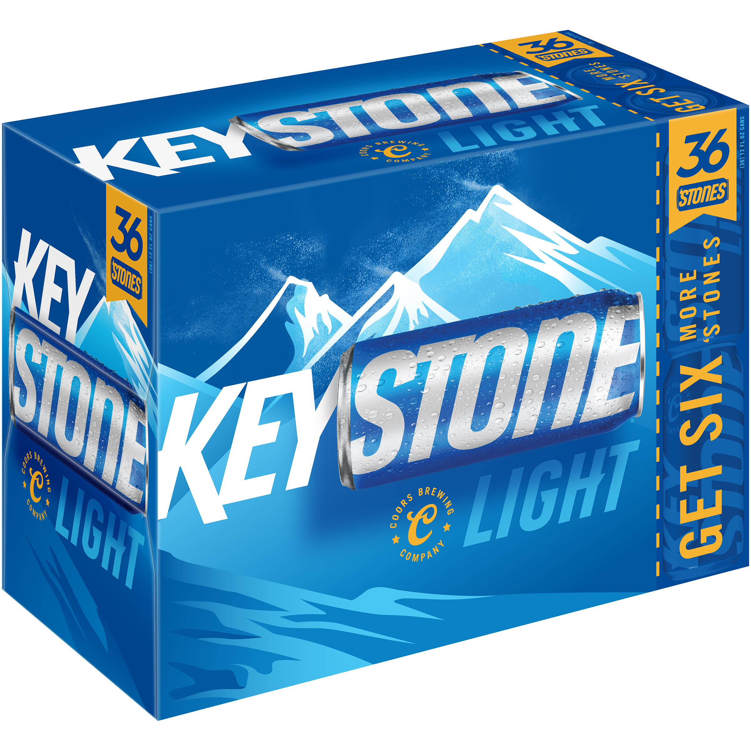 Keystone Light Beer, Lager Beer, 36 Pack Beer, 12 FL OZ Cans, 4.1 ABV