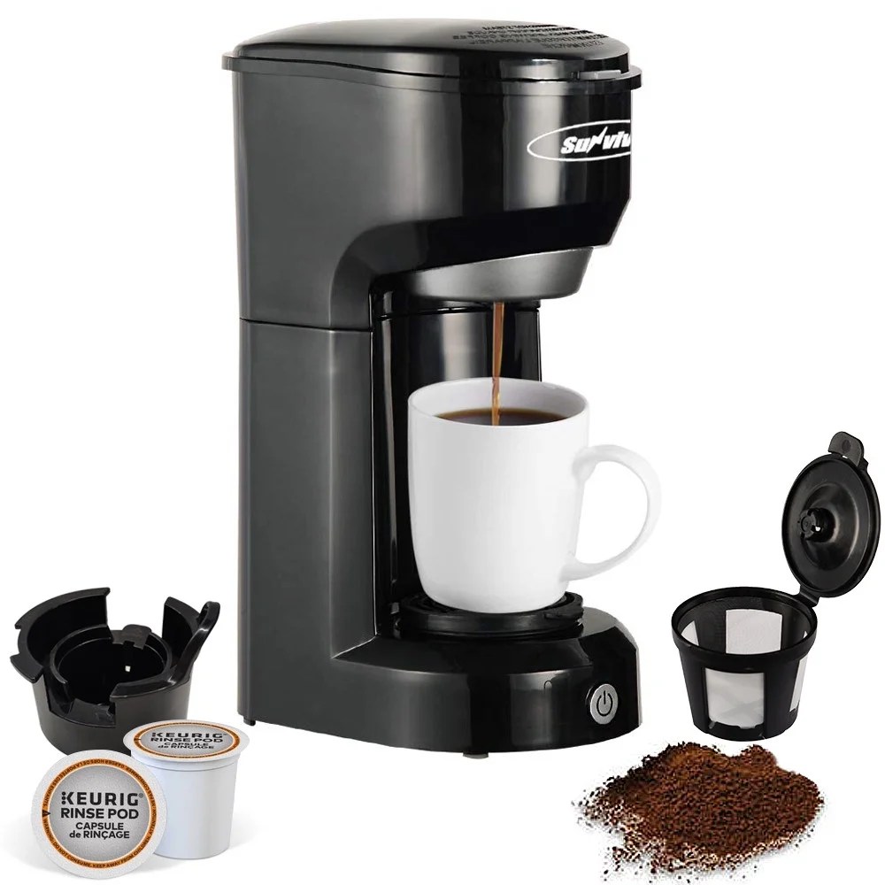 Single Serve Coffee Maker Brewer for Single Cup, KCup Coffeemaker With
