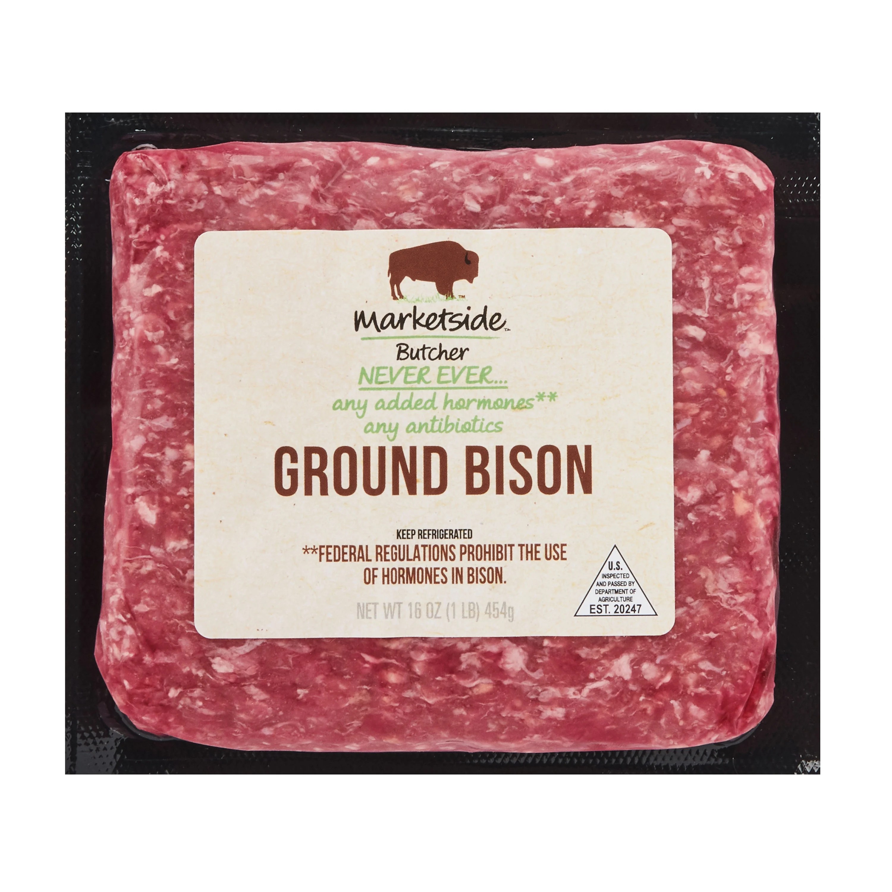 Marketside Butcher Ground Bison, 1 lb