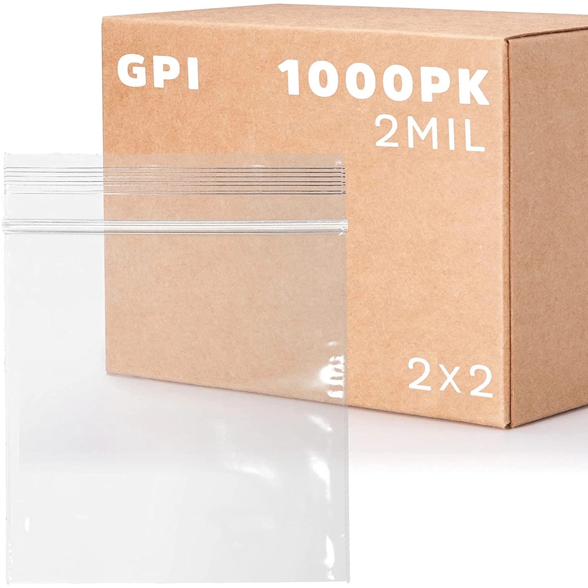 GPI 2” x 2” Small Ziplock Bag for Jewelry Storage, Shipping & Packaging
