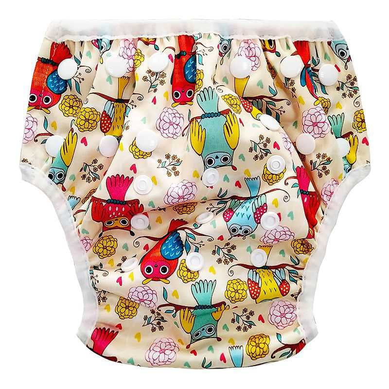 Washable Baby Cloth Diaper Cover Waterproof Cartoon Baby Diapers