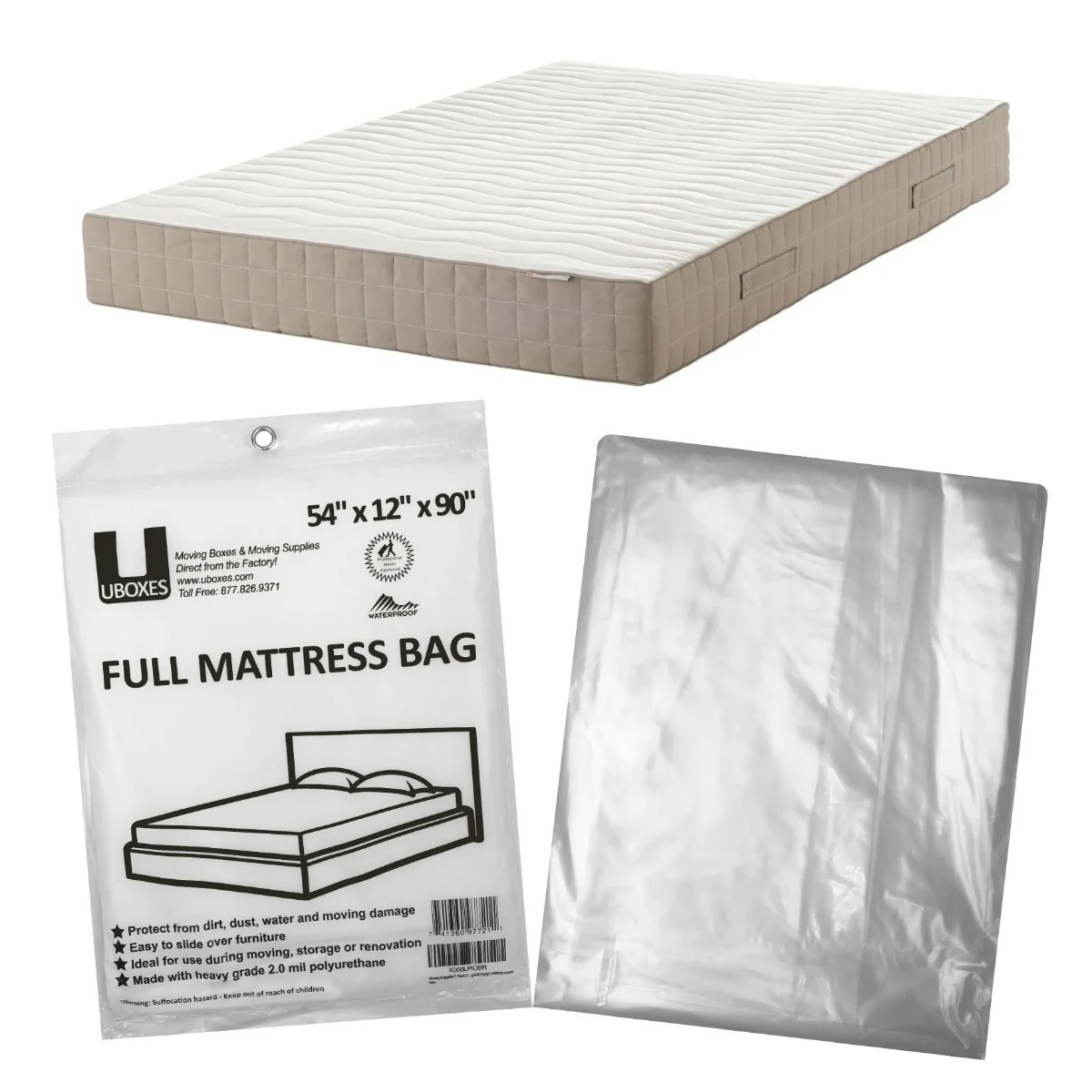 UBMOVE Full Size Mattress Cover 54" x 12" x 90" mattress covers