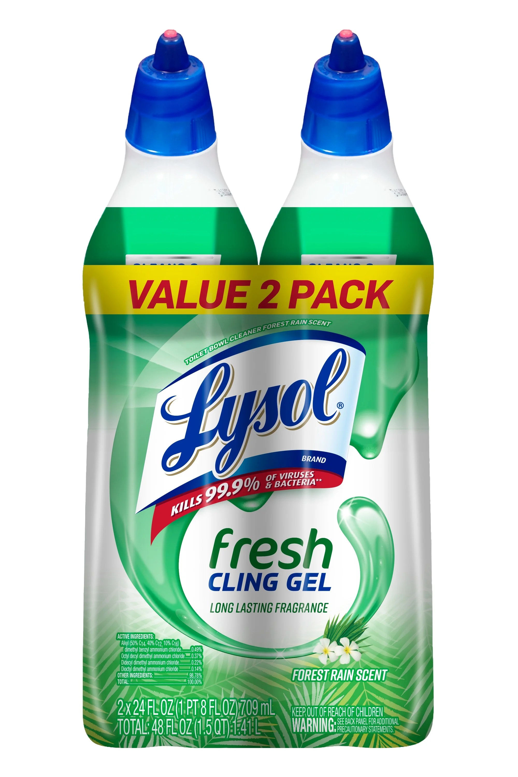 Lysol Toilet Bowl Cleaner Gel, For Cleaning and Disinfecting, Stain