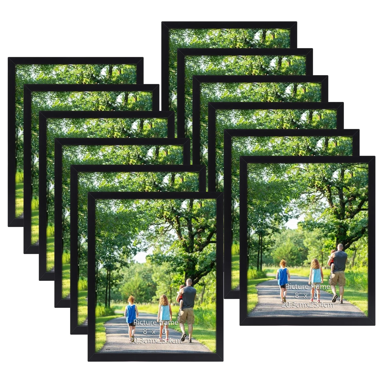 8x10 Picture Frame Set of 18, Multi Photo Frames 8 by 10 Bulk for Wall