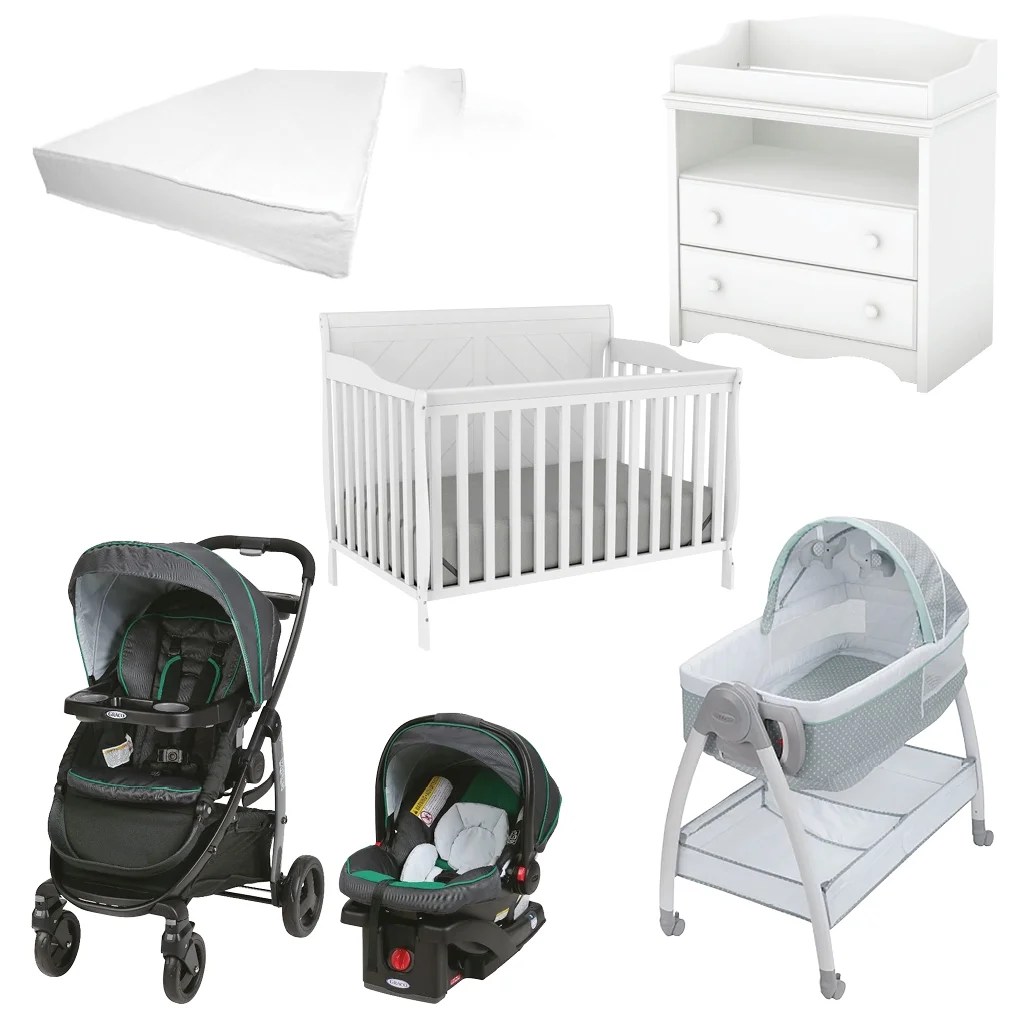 Bebelelo 6Pieces Nursery Furniture & graco baby gear set /modes Bebelelo 6Pieces Nursery Furniture & graco baby gear set /modes
