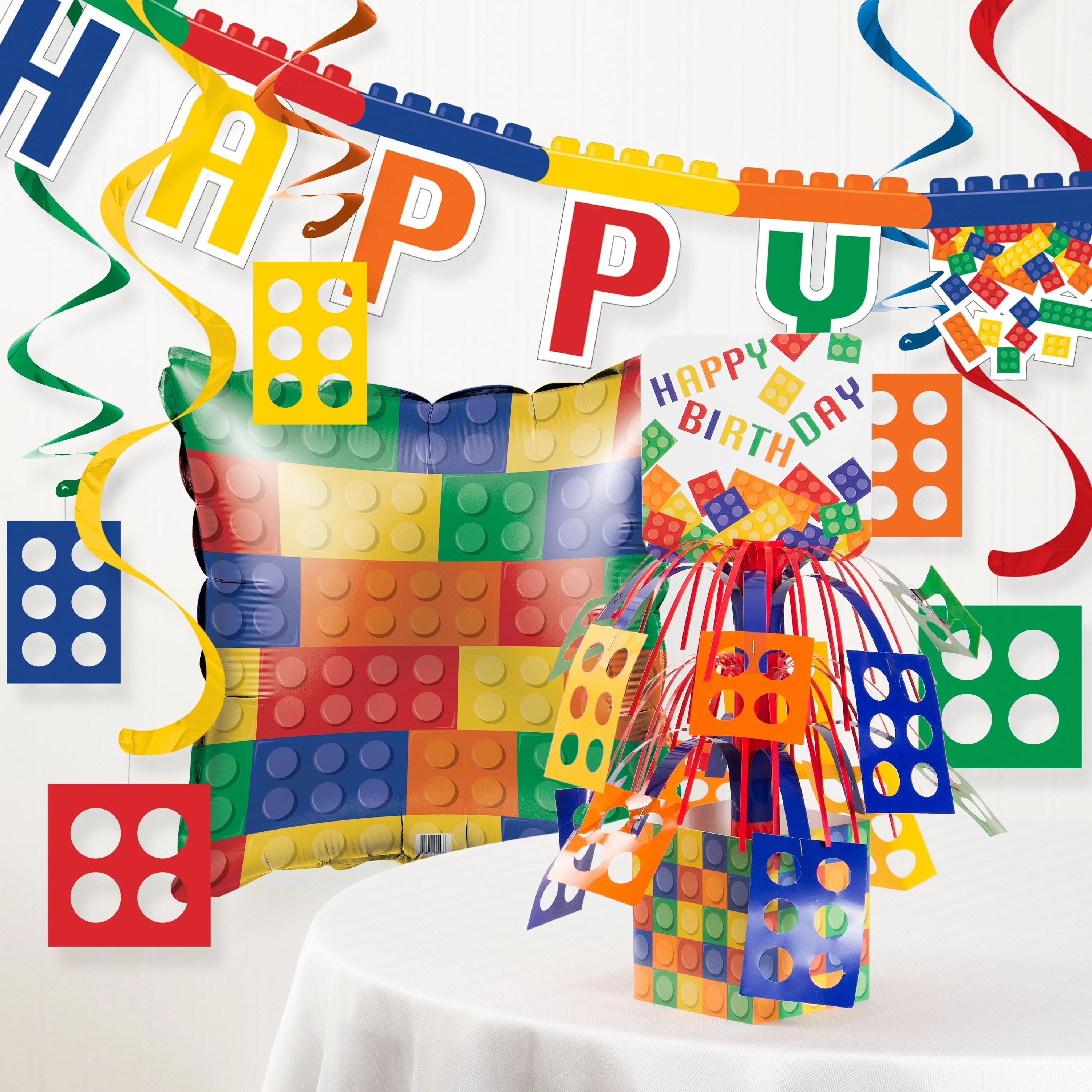 Block Birthday Party Decorations Kit Block Birthday Party Decorations Kit