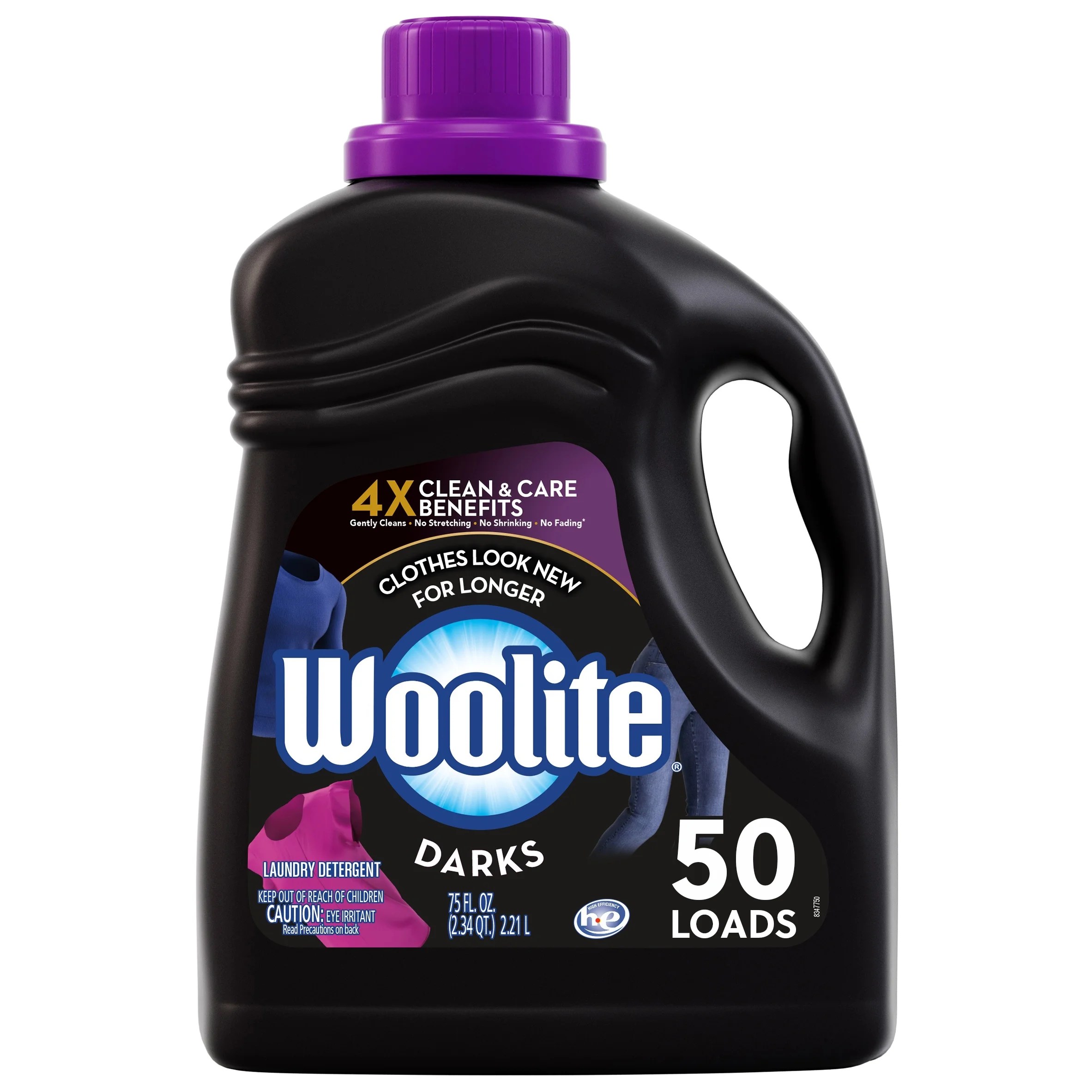 Buy Woolite All DARKS Liquid Laundry Detergent, Midnight Breeze Scent, 50 Loads, 75oz, With