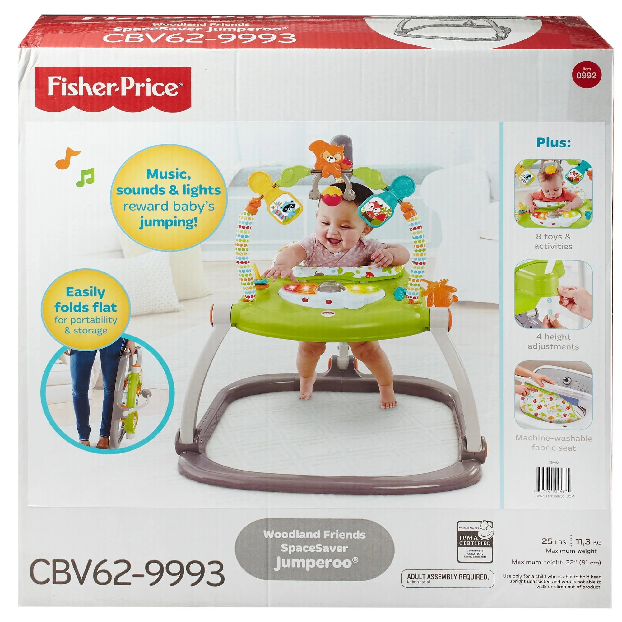 Baby Gear Fisher Price JUMPEROO WOODLAND FRIENDS Design Replacement