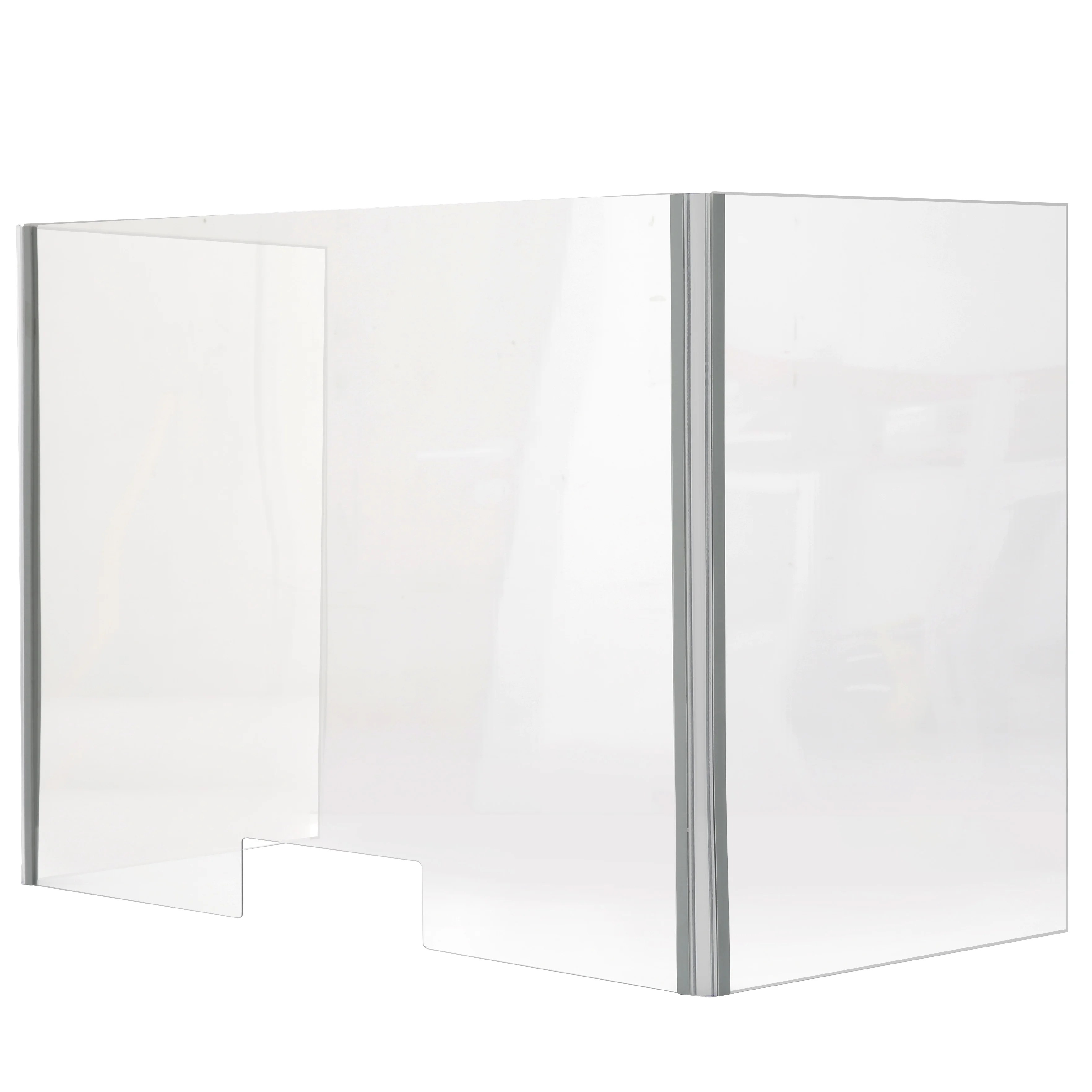 M&T Displays Foldable Sneeze Guard With Slot Cough Barrier Protective