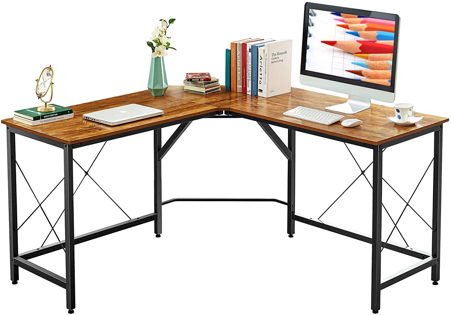 Mr IRONSTONE LShaped Desk 59" Computer Corner Desk, Home Mr IRONSTONE LShaped Desk 59" Computer Corner Desk, Home