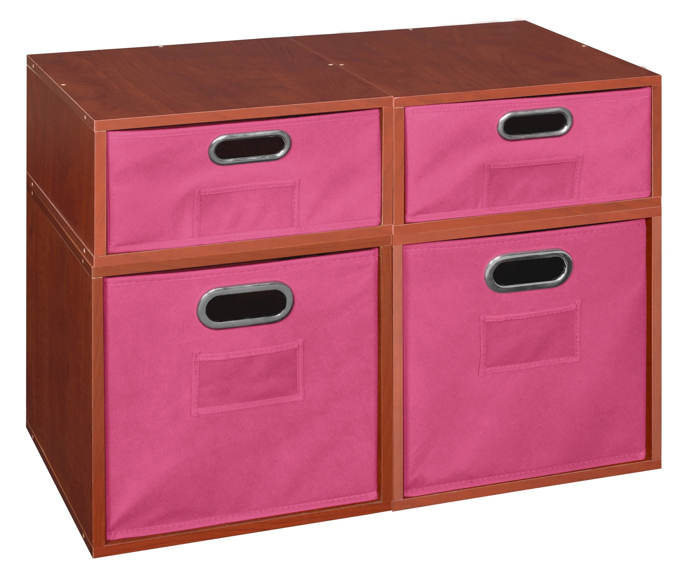 Niche Cubo Storage Set 2 Full Cubes/2 Half Cubes with Foldable Storage