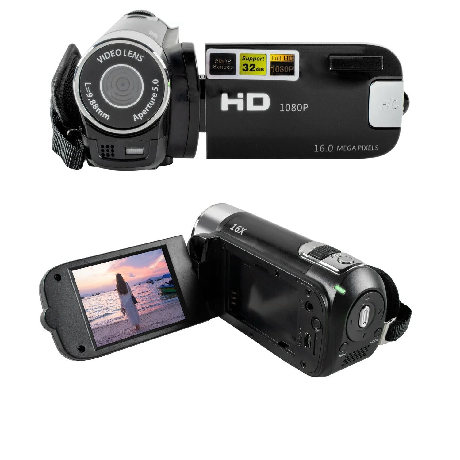 Mignvoa Camcorder Digital Video YouTube Vlogging Camera Recorder 1080P