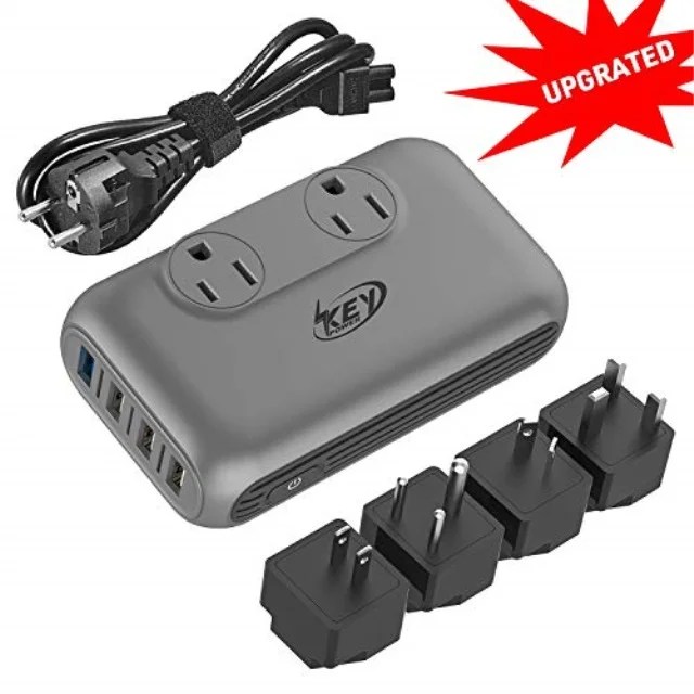 key power 200watt step down 220v to 110v voltage