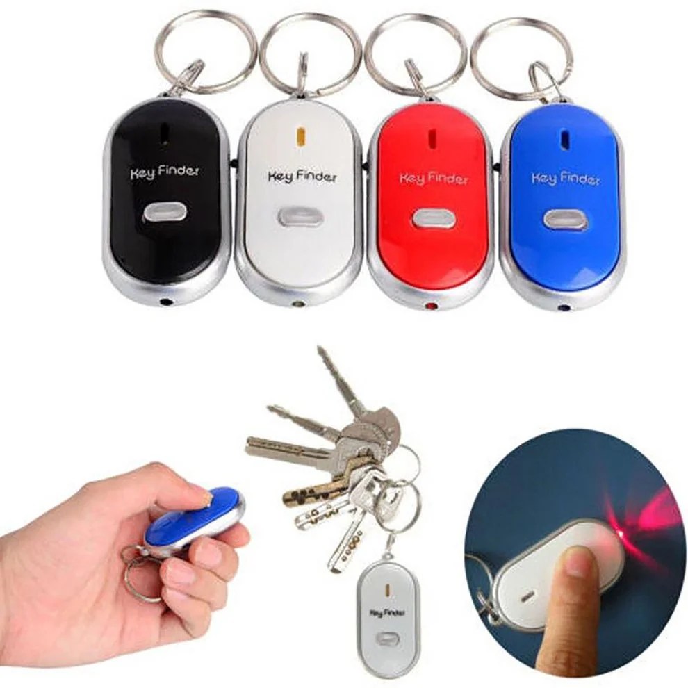 Electronic Antitheft Antilost Keychain Key Finder Locator Alarm LED