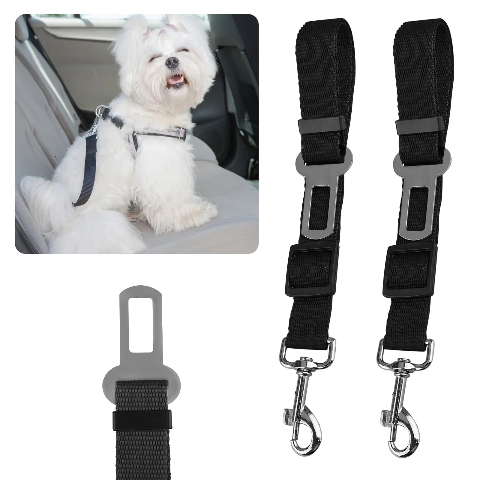 Dog Seat Belt Pet Dog Car Seatbelt Safety Dog Seat Belts Adjustable