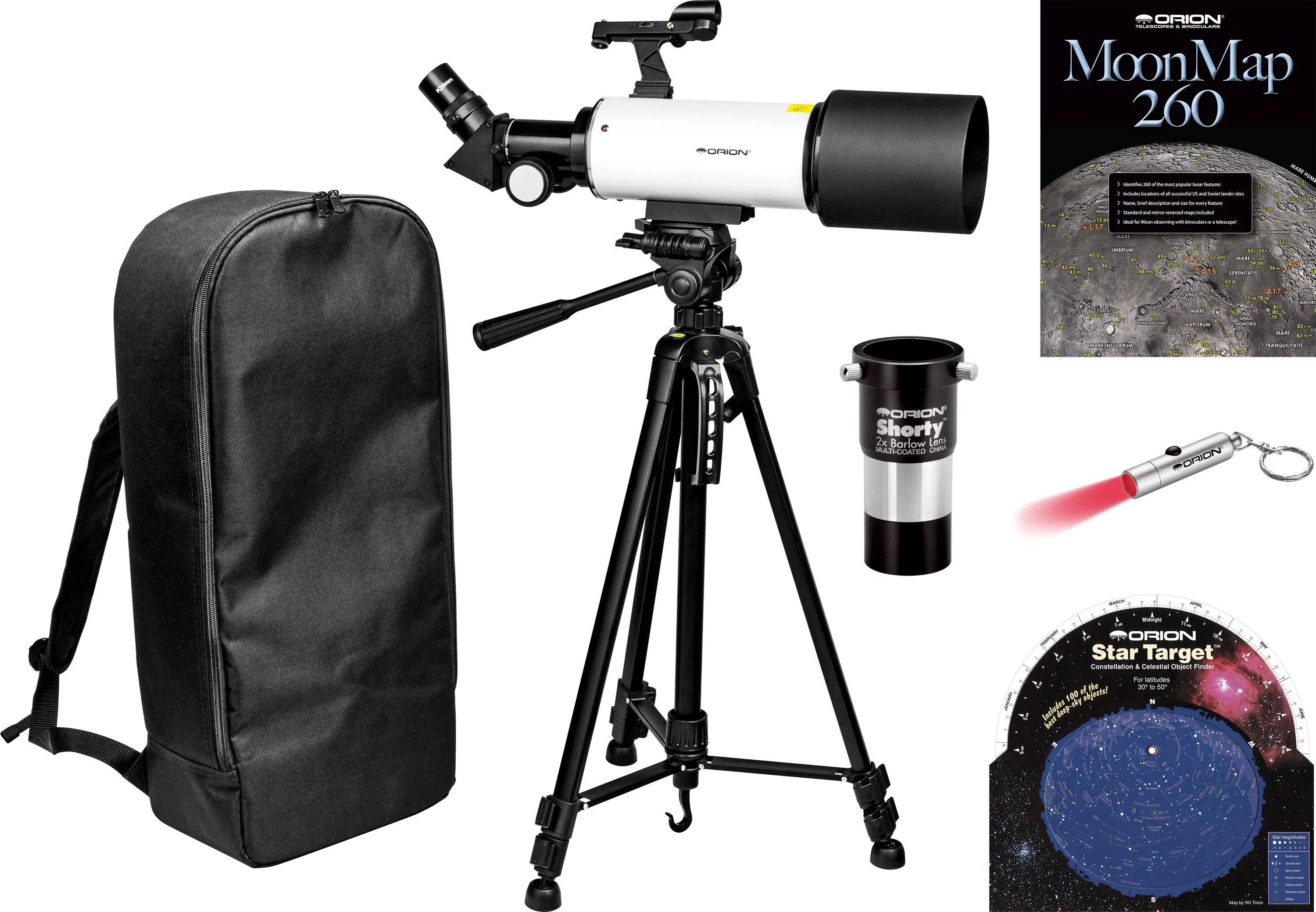 Orion GoScope 80mm Backpack Refractor Telescope Kit