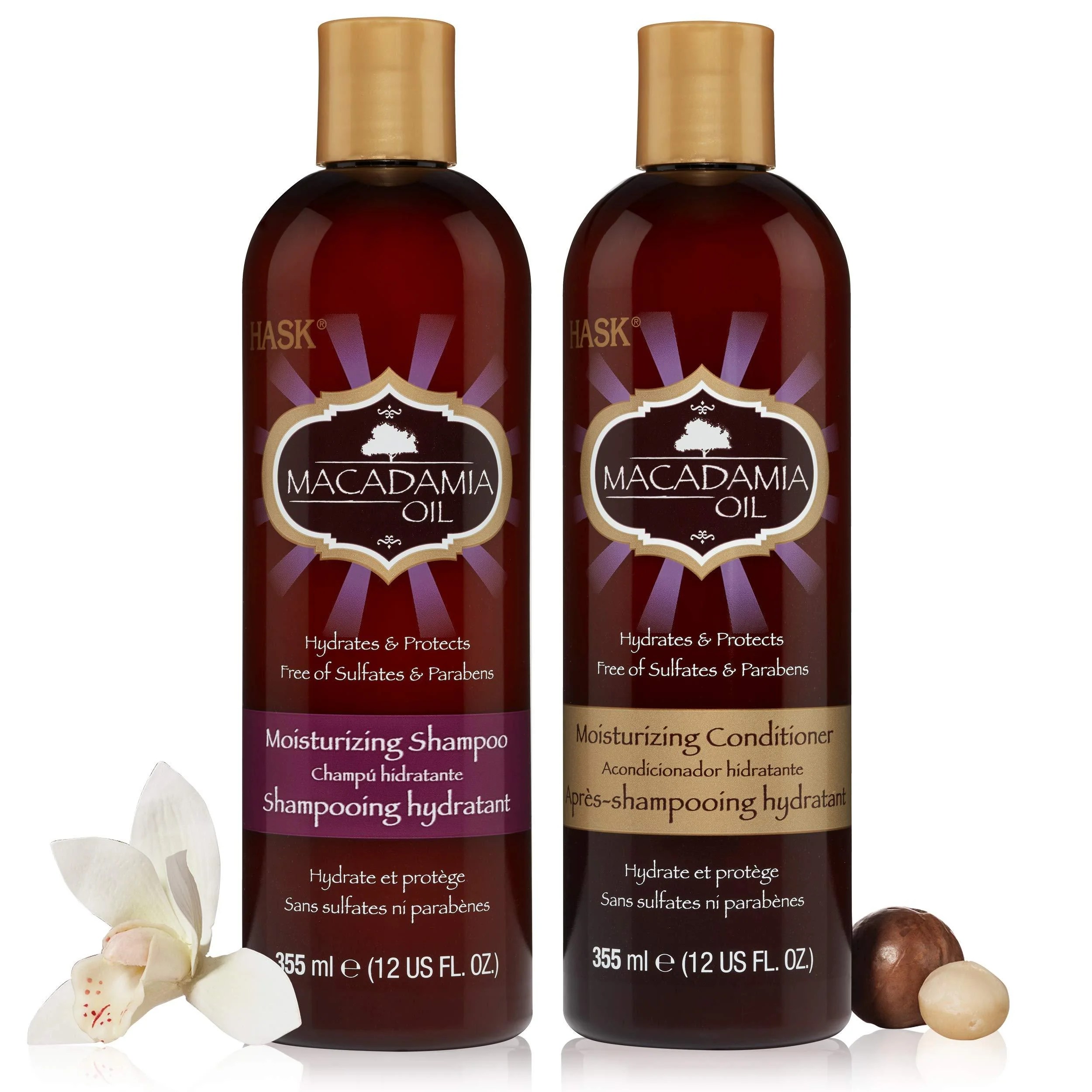HASK ARGAN OIL Shampoo and Conditioner Set Repairing for All Hair Types