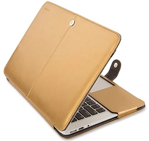Mosiso MacBook Air 11 PU Skin Case, Premium PU Leather Book Cover Clip