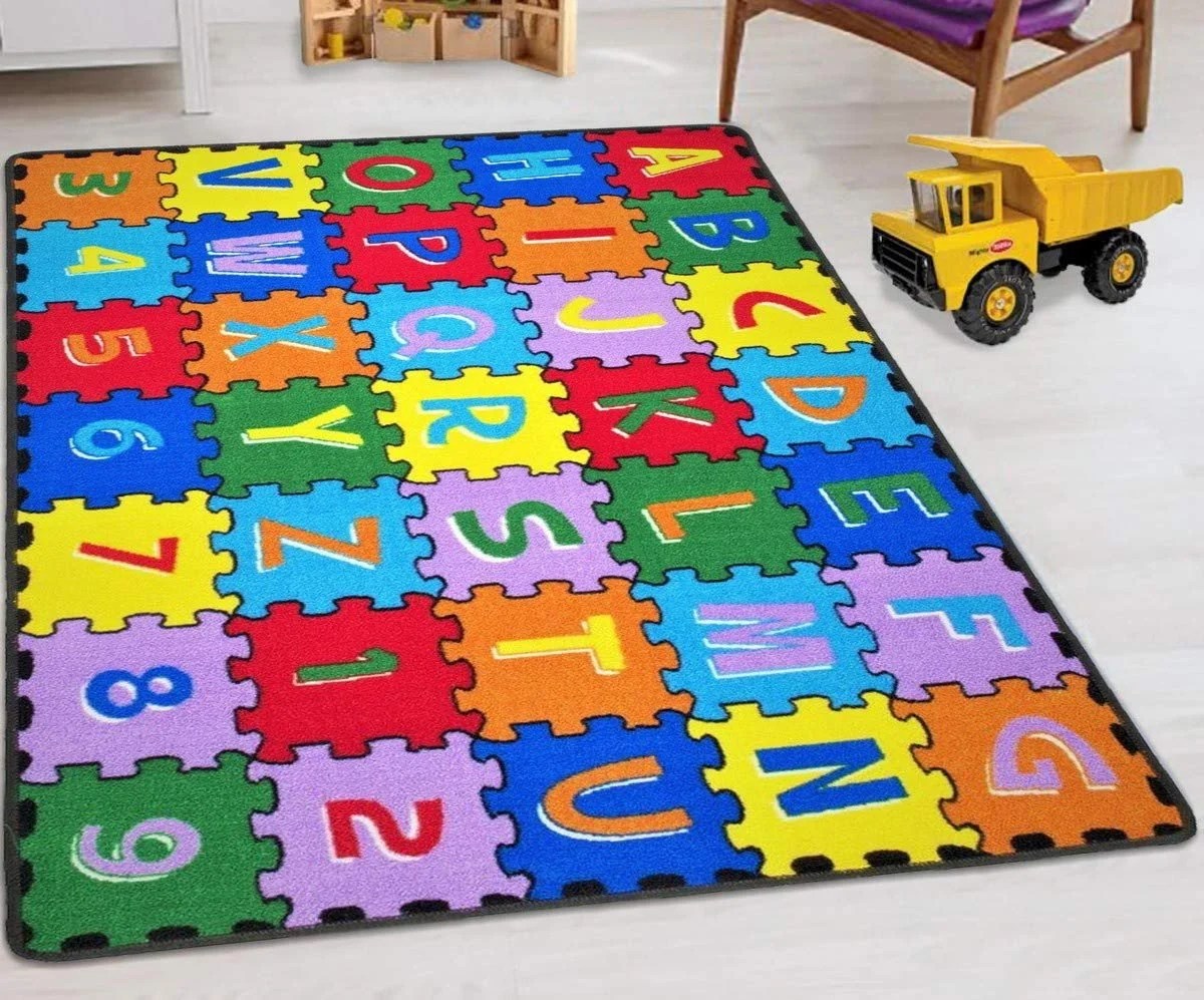 HRKids Rugs for Playroom Bedroom 8x10 Boys Girls Children’s Room Décor