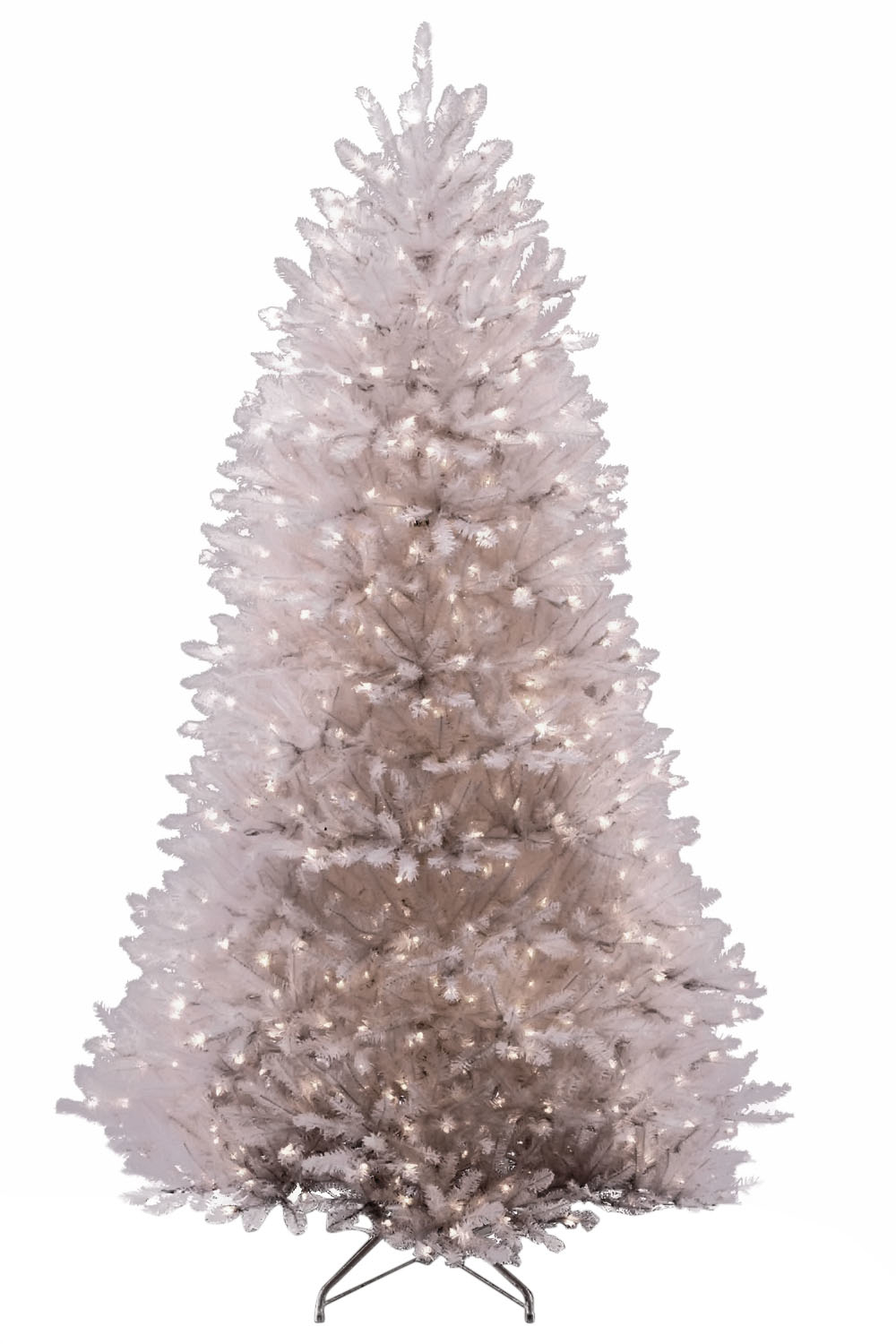 National Tree PreLit 71/2' Dunhill Fir White Hinged Artificial