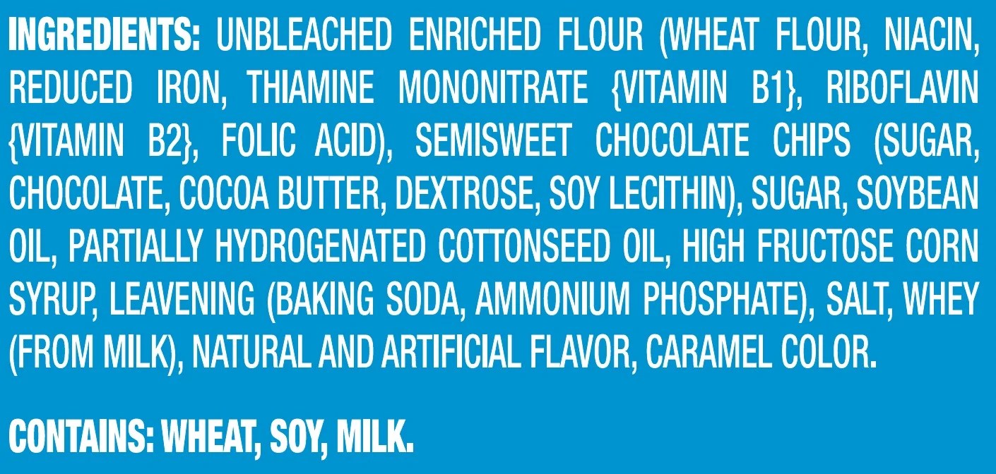 Chips Ahoy Nutrition Facts