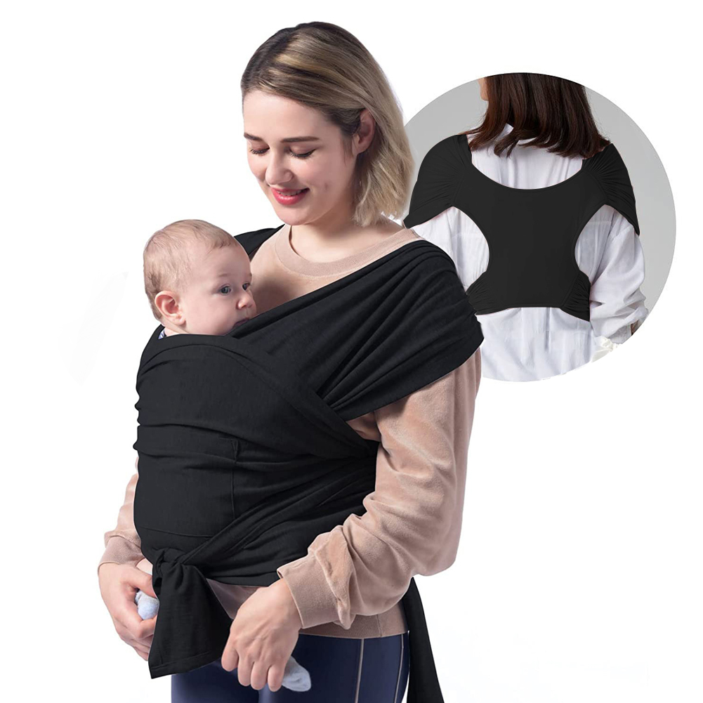 BCOOSS Baby Wrap Carrier for Newborn Stretchy Front and Hip Baby Sling