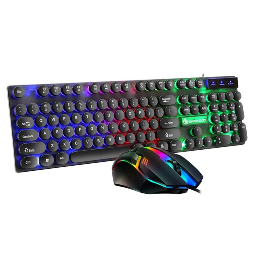 Color Black WHY Typewriter Gaming Keyboard Compact Full Size Quiet