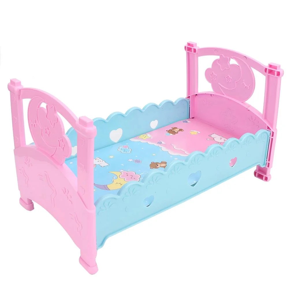 Ccdes Doll Bed, Children Toys,Mini Lovely Simulation Doll Bed Cribs Ccdes Doll Bed, Children Toys,Mini Lovely Simulation Doll Bed Cribs